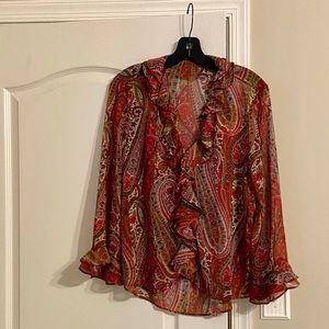 Zara Paisley Blouse